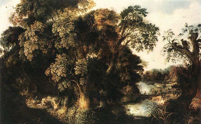  Forest Scene - Oil on oak
